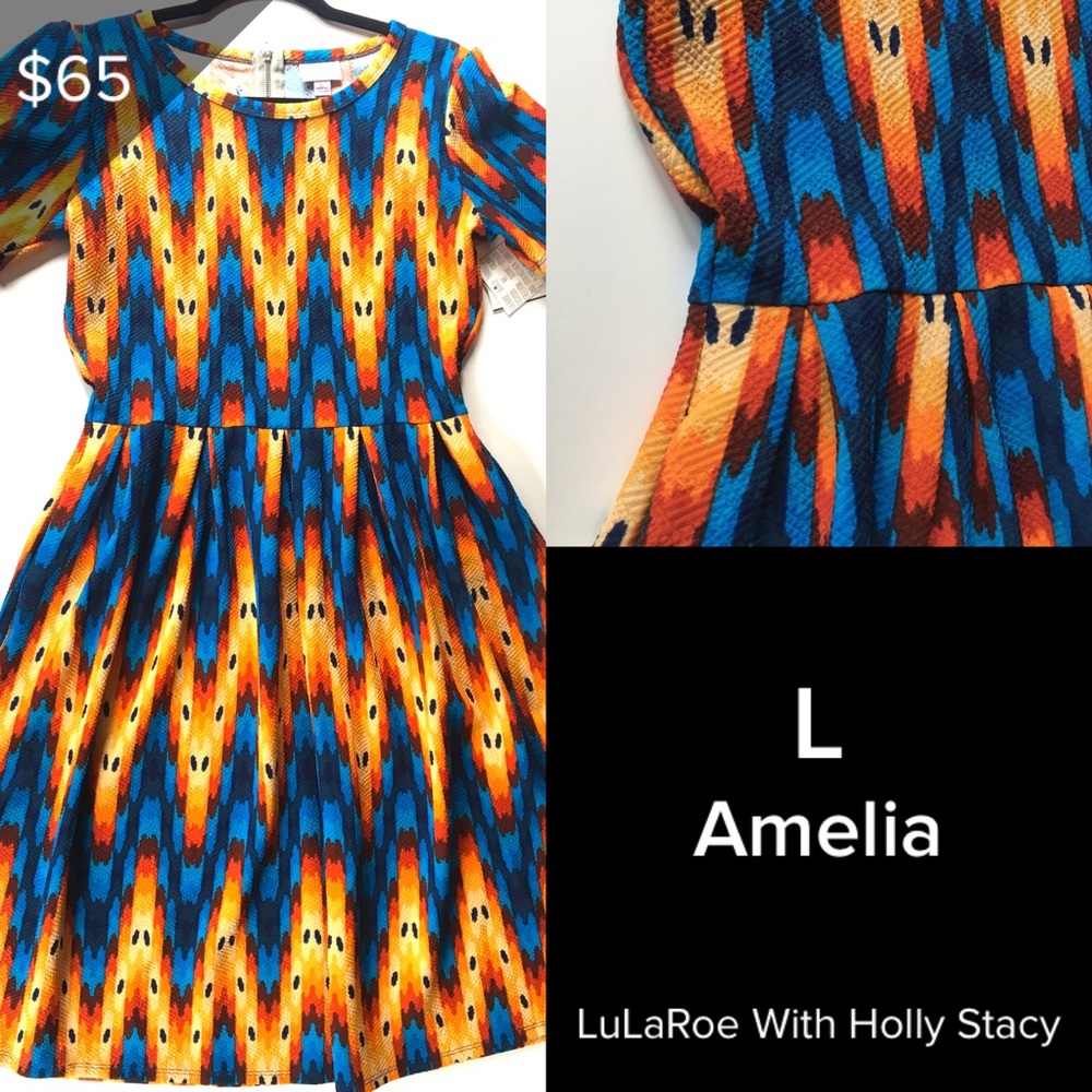 LuLaRoe Amelia dress 👗 🔥🔥🔥Has pockets!